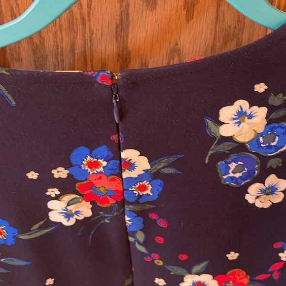 Tory Burch Miranda Short-Sleeve Pansy Bouquet Ponte Shirtdress Large - Picture 8 of 11